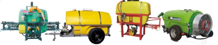 سمپاش پشت تراکتوری سبز یا زرد