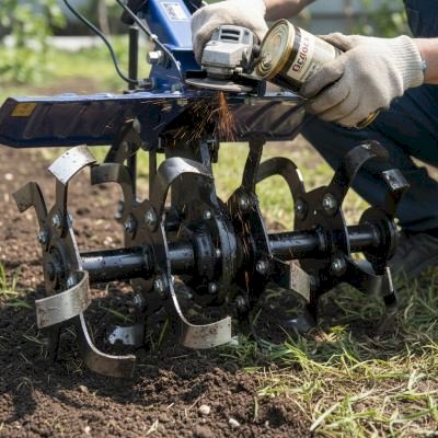 تیز کردن تیغه های تیلر